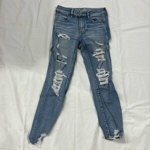 American Eagle Outfitters, Super Stretch X jeans, women size 4, hi-rise Jegging